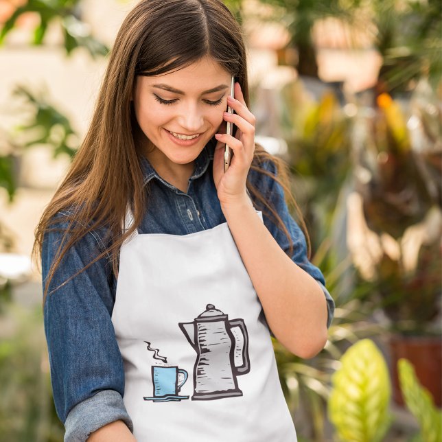 Teapot And Cup Adult Apron (Creator Uploaded)