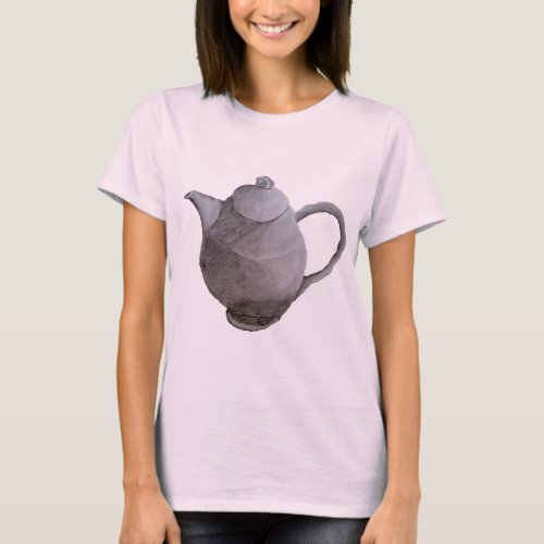 Teapot art illustration kitchen art T_Shirt
