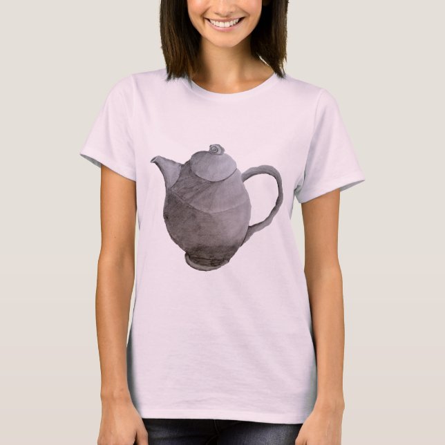 Teapot art illustration kitchen art T-Shirt (Front)