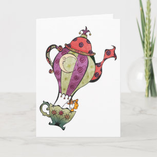 Teapot Balloon Card