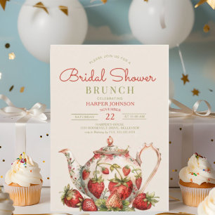 Teapot Bridal Shower Bunch Invitation