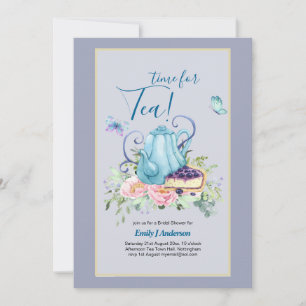 Teapot Bridal Shower Teatime Afternoon Tea Invites