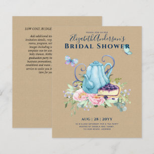 Teapot Bridal Shower Teatime Afternoon Tea Invites
