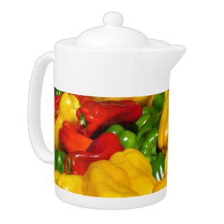 Teapot - Bright Colored Peppers