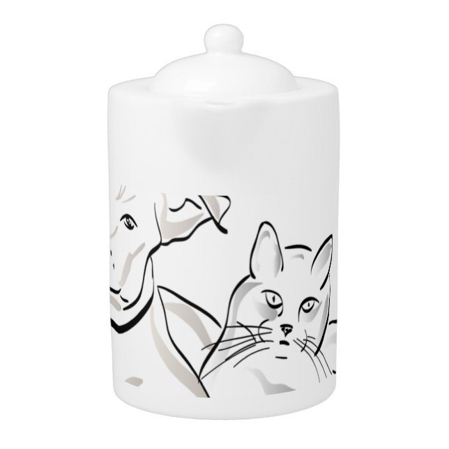 Teapot cat and dog  (Front)