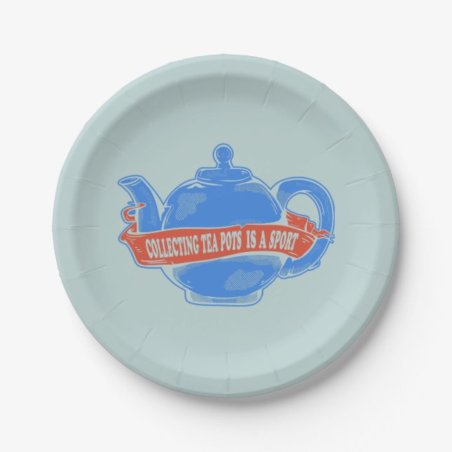 Teapot Collecting teapots Paper Plates (Front)