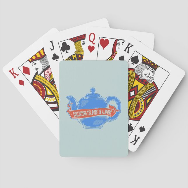 Teapot Collecting teapots Poker Cards (Back)