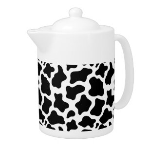 Teapot-Cow Print Teapot