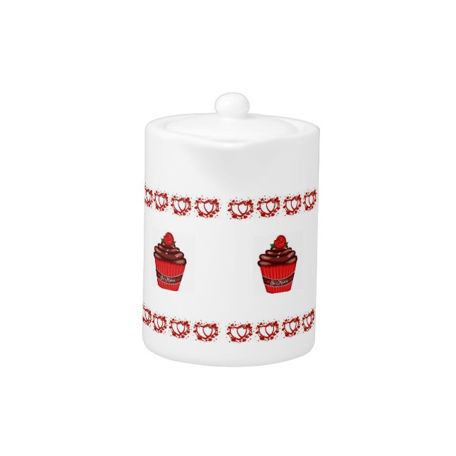 Teapot Cupcake Valentine's Day (Front)