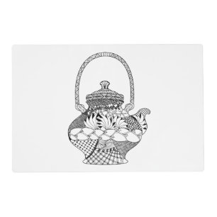 Teapot Doodle Placemat