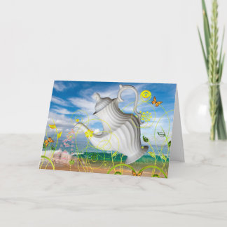 "Teapot Dream" ~ Customizable Greeting Card