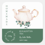 Teapot Eucalyptus Tea Label