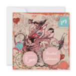 Teapot Fantasy Grunge Bridal Shower Invitation