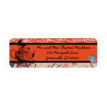 Teapot Fantasy Grunge Personalized Address Labels