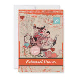Teapot Fantasy Grunge Rehearsal Dinner Invitation