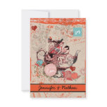 Teapot Fantasy Grunge RSVP Card