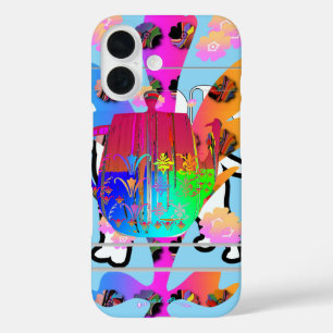Teapot Floral iPhone 16 Case