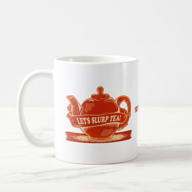 Teapot Funny Drinking Tea Coffee Mug (Left)