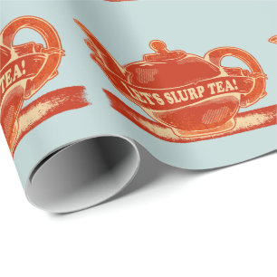 Teapot Funny Drinking Tea Wrapping Paper