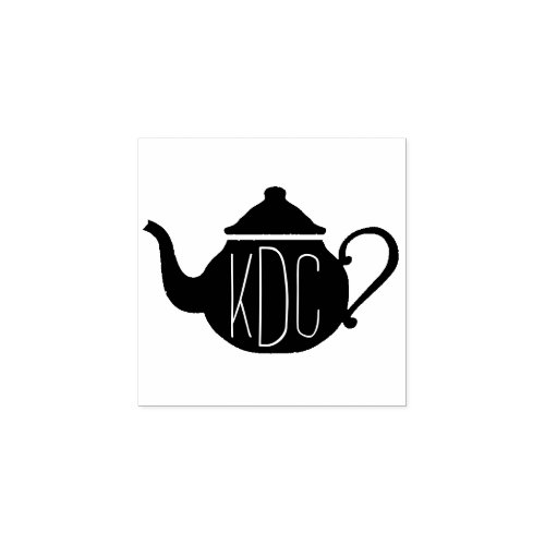 Teapot Monogram Art Stamp