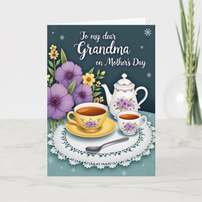 Teapot Mothers Day Love Card (Front)