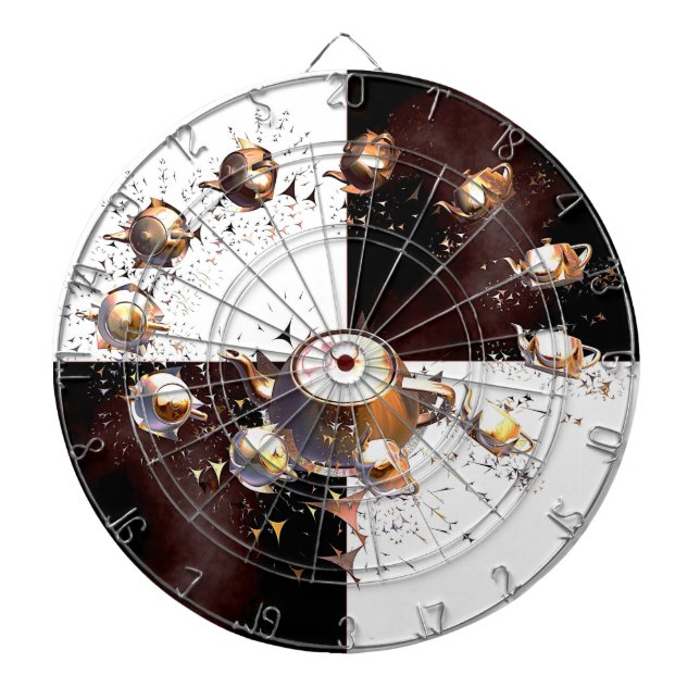 Teapot Party Dart Board (Front)