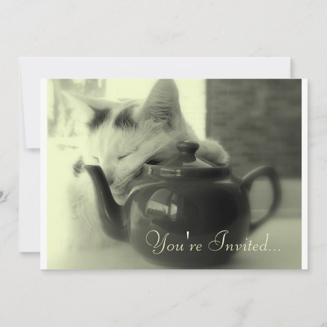 Teapot Pillow Invitation (Front)