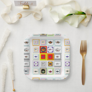 Teapot Repeat  Paper Plates
