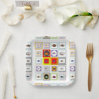 Teapot Repeat  Paper Plates