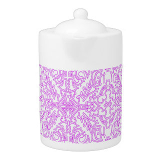 Teapot Soft Pink Dream Mandala pattern