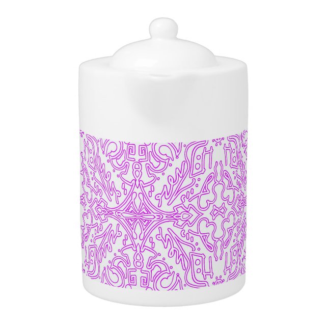 Teapot Soft Pink Dream Mandala pattern (Front)