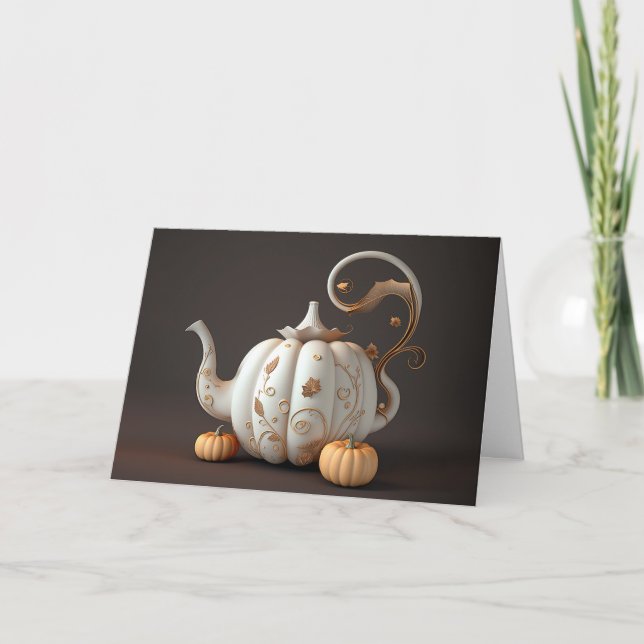 Teapot Thanksgiving Card (Front)