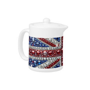 Teapot with British Colors Design