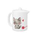 Teapot With Cats at Zazzle