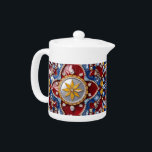 Teapot with Colombian Colors Design<br><div class="desc">Elevate your tea experience with our Teapot in Colombian Colors Design, where cultural pride meets refined elegance. Featuring a striking 3D gemstone effect in the vibrant yellow, blue, and red of the Colombian flag, this exquisite teapot is a perfect fusion of patriotism and artistic sophistication. Whether you’re serving tea at...</div>