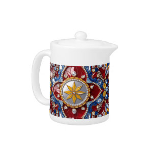 Teapot with Colombian Colors Design