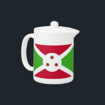 Teapot with flag of Burundi<br><div class="desc">Add a touch of Burundian pride to your tea time with our exclusive teapot featuring the flag of Burundi! Crafted with meticulous attention to detail, this teapot is more than just a functional kitchen item; it’s a celebration of Burundi’s heritage and cultural pride. The vibrant design prominently displays the iconic...</div>