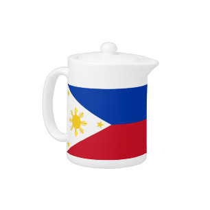 Teapot with flag of Philippines