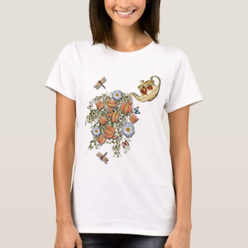 Teapot With Spring Things T_Shirt