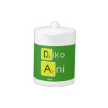 Diko
 Ani
   Teapots