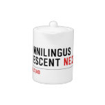 Cunnilingus  crescent  Teapots
