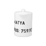 MALATYA  NÜFUS: 759.930  Teapots
