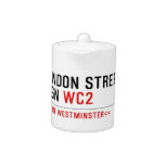 LONDON STREET SIGN  Teapots