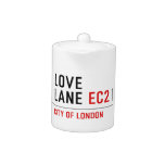 Love lane  Teapots