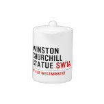 WINSTON CHURCHILL STATUE  Teapots