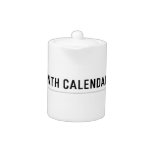 14 month calendar  Teapots
