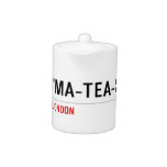 dj s'ma-tea-s  Teapots