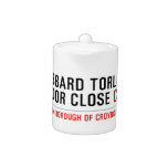 Hubbard Torlot Tudor Close  Teapots