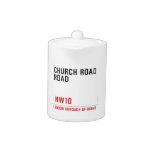 CHURCH ROAD ROAD      Teapots