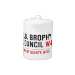 J.B. BROPHY COUNCIL  Teapots
